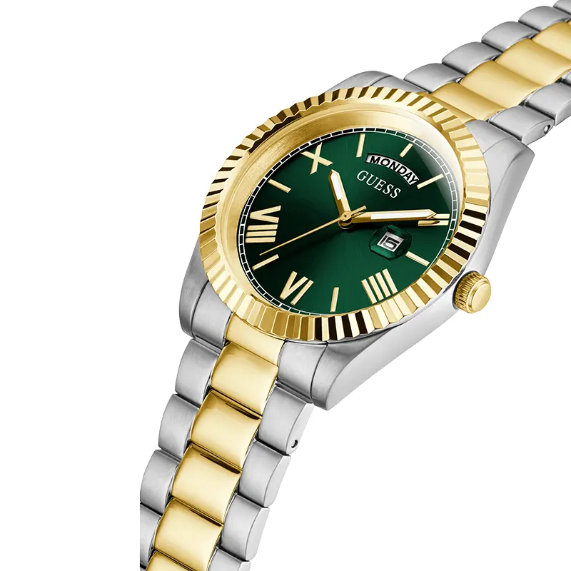 Guess Connoisseur Green Dial Quartz Two-tone Men’s Watch- GW0265G8